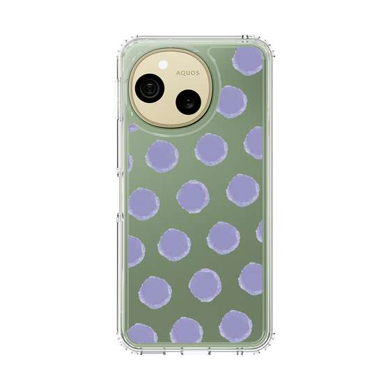 スリムプロテクションケース［ オリジナル - 推し色水玉 - パープル ］