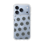 スリムプロテクションケース［ オリジナル - 推し色水玉 - ブラック ］