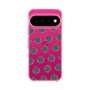 スリムプロテクションケース［ オリジナル - 推し色水玉 - ブラック ］