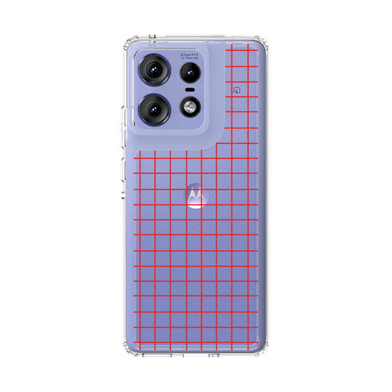 スリムプロテクションケース［ オリジナル - 推し色チェック - レッド ］
