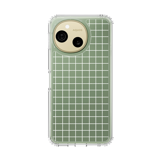 スリムプロテクションケース［ オリジナル - 推し色チェック - ホワイト ］