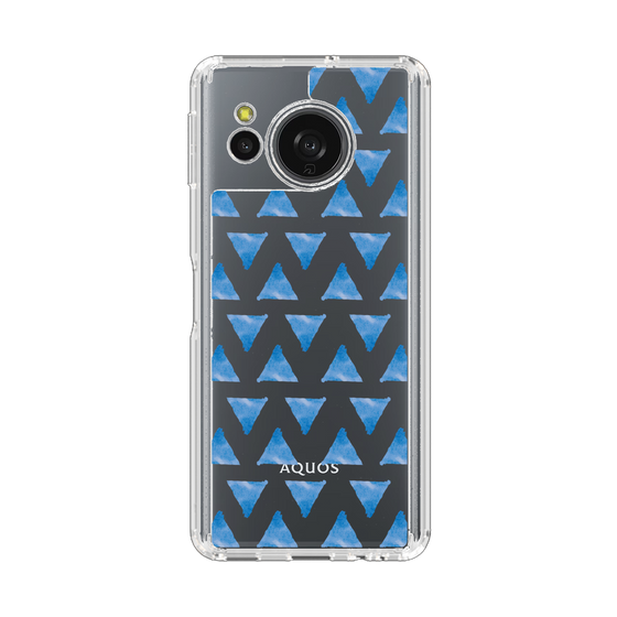 スリムプロテクションケース［ オリジナル - 推し色三角 - ブルー ］