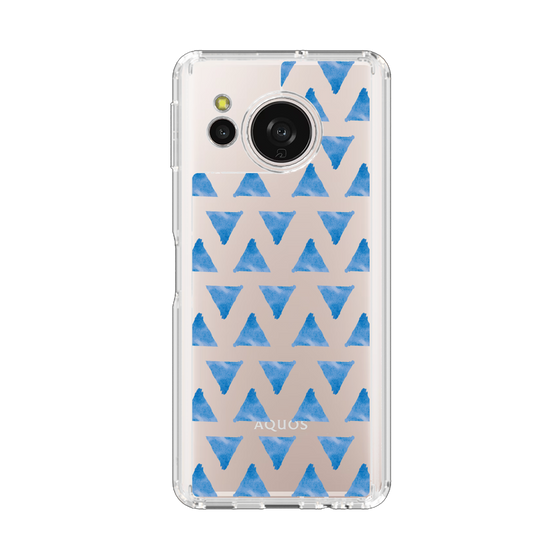 スリムプロテクションケース［ オリジナル - 推し色三角 - ブルー ］