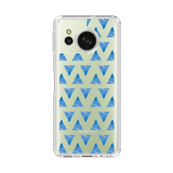 スリムプロテクションケース［ オリジナル - 推し色三角 - ブルー ］