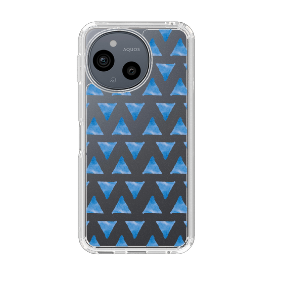 スリムプロテクションケース［ オリジナル - 推し色三角 - ブルー ］