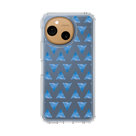 スリムプロテクションケース［ オリジナル - 推し色三角 - ブルー ］