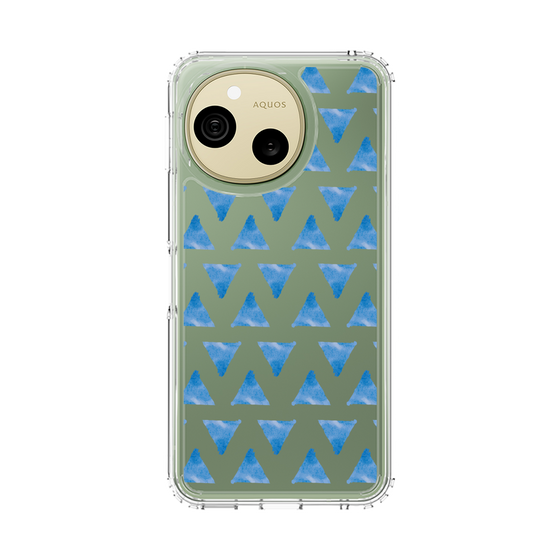 スリムプロテクションケース［ オリジナル - 推し色三角 - ブルー ］