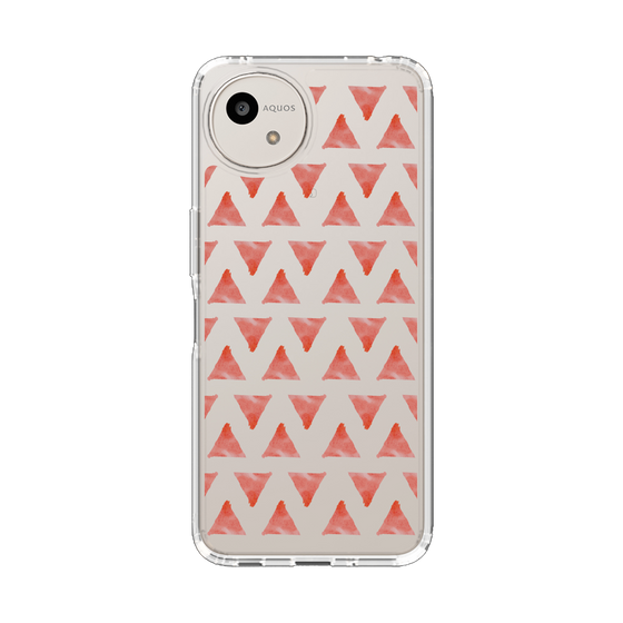 スリムプロテクションケース［ オリジナル - 推し色三角 - レッド ］