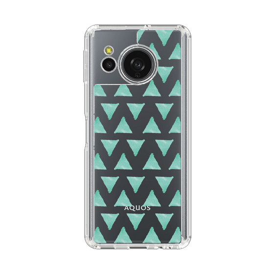 スリムプロテクションケース［ オリジナル - 推し色三角 - グリーン ］