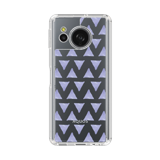 スリムプロテクションケース［ オリジナル - 推し色三角 - パープル ］