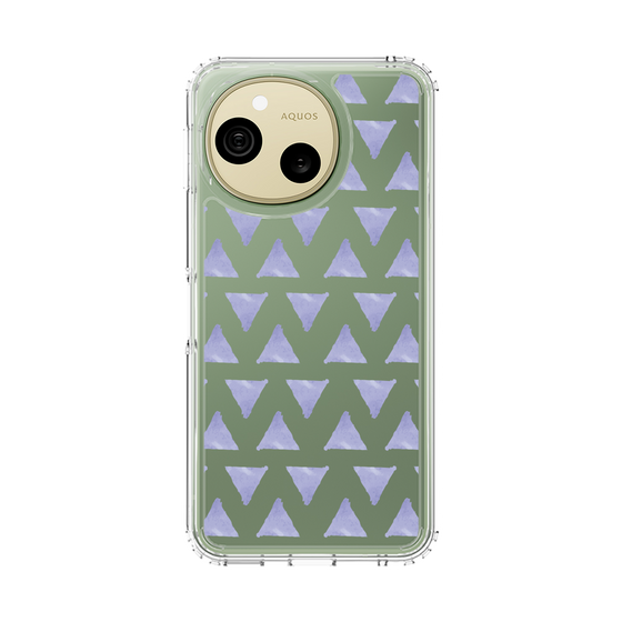 スリムプロテクションケース［ オリジナル - 推し色三角 - パープル ］