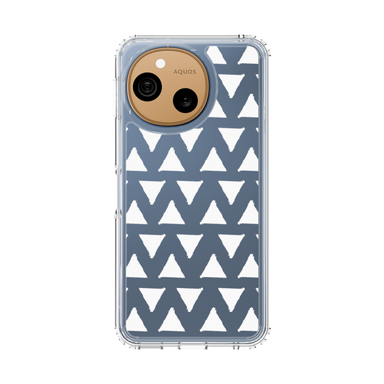 スリムプロテクションケース［ オリジナル - 推し色三角 - ホワイト ］