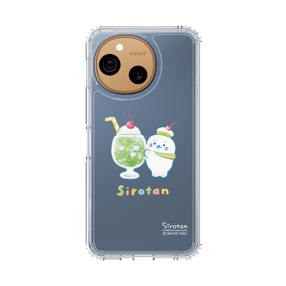 スリムプロテクションケース［ しろたん - メロンソーダ水平さん ］