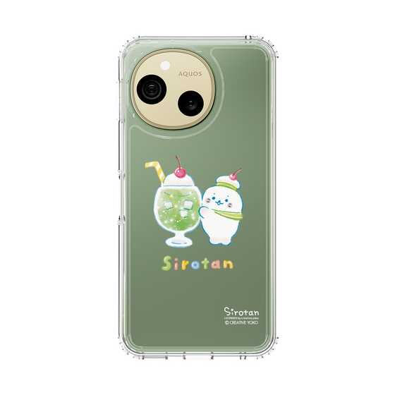 スリムプロテクションケース［ しろたん - メロンソーダ水平さん ］
