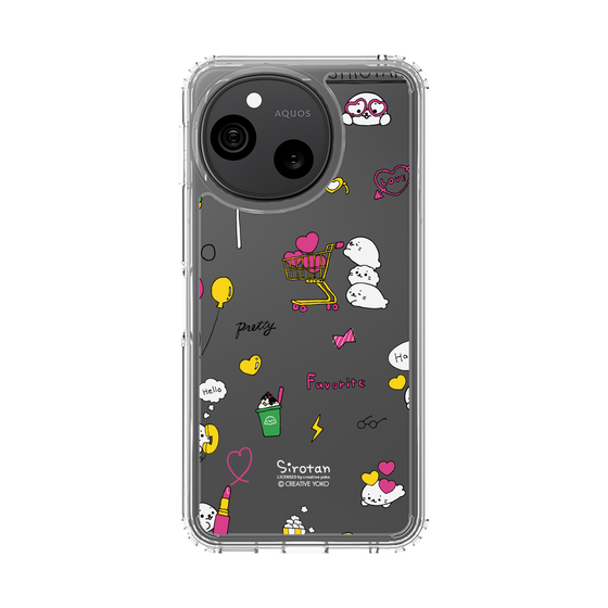 スリムプロテクションケース［ しろたん - ポップ ］