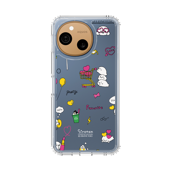 スリムプロテクションケース［ しろたん - ポップ ］