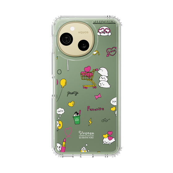 スリムプロテクションケース［ しろたん - ポップ ］