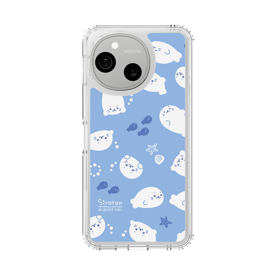 スリムプロテクションケース［ しろたん - 泳ぎ柄 ］