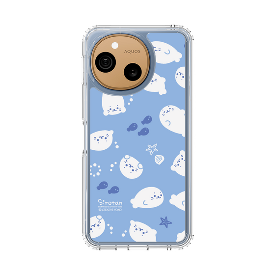 スリムプロテクションケース［ しろたん - 泳ぎ柄 ］