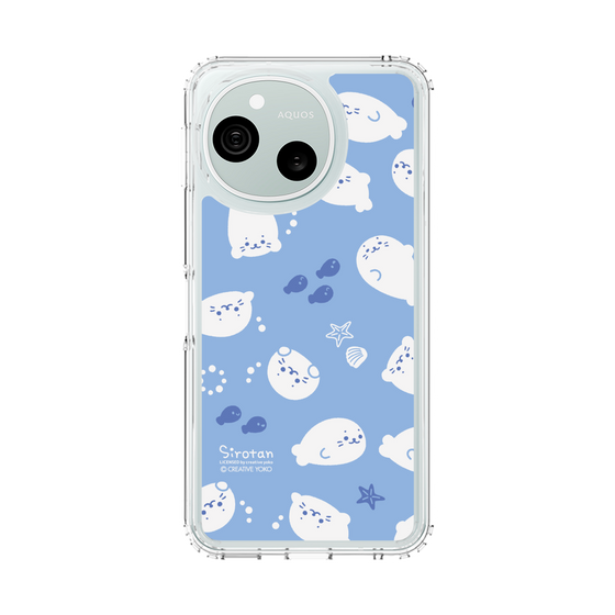 スリムプロテクションケース［ しろたん - 泳ぎ柄 ］