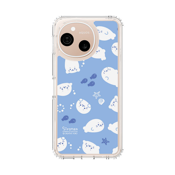 スリムプロテクションケース［ しろたん - 泳ぎ柄 ］