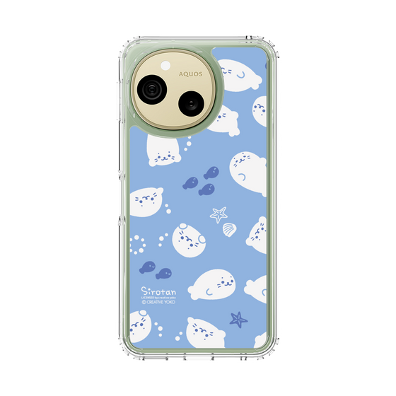 スリムプロテクションケース［ しろたん - 泳ぎ柄 ］