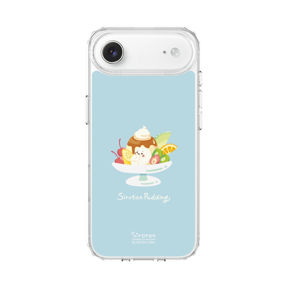 スリムプロテクションケース［ しろたん - プリンアラモード ］