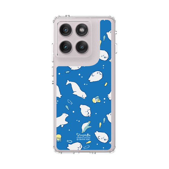 スリムプロテクションケース［ しろたん - 海の中 ］