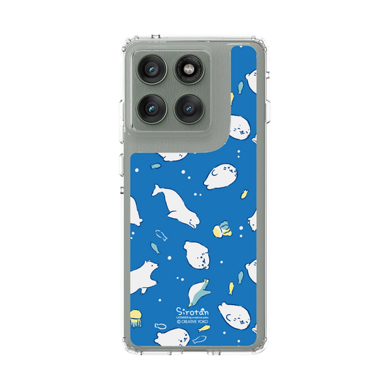 スリムプロテクションケース［ しろたん - 海の中 ］