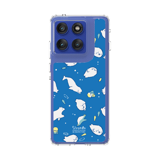 スリムプロテクションケース［ しろたん - 海の中 ］