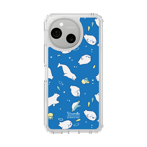 スリムプロテクションケース［ しろたん - 海の中 ］