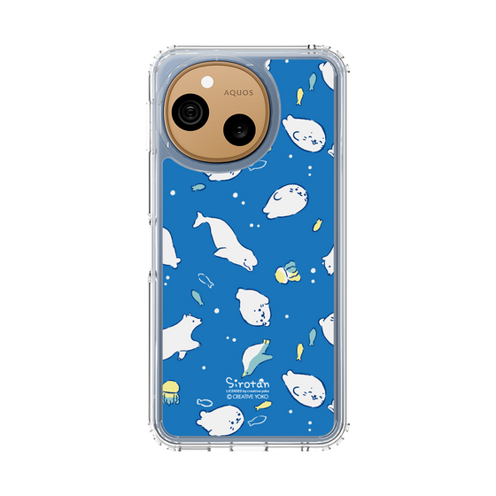 スリムプロテクションケース［ しろたん - 海の中 ］