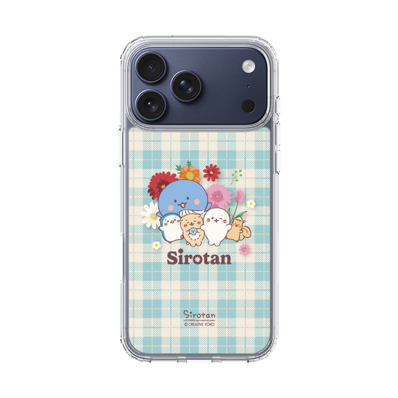 スリムプロテクションケース［ しろたん - フラワーガーデン ］