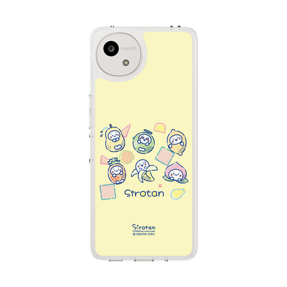 スリムプロテクションケース［ しろたん - フルーツポップ ］