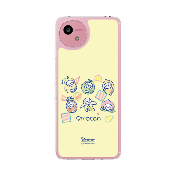 スリムプロテクションケース［ しろたん - フルーツポップ ］