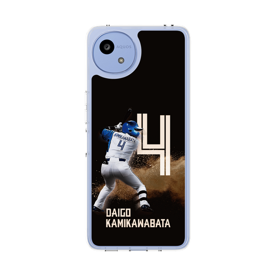 スリムプロテクションケース［ 北海道日本ハムファイターズ - ブラック - KAMIKAWABATA ］