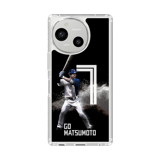 スリムプロテクションケース［ 北海道日本ハムファイターズ - ブラック - MATSUMOTO ］