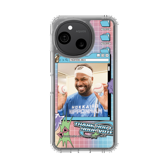 スリムプロテクションケース［ 北海道日本ハムファイターズ - SNS風 - REYES ］