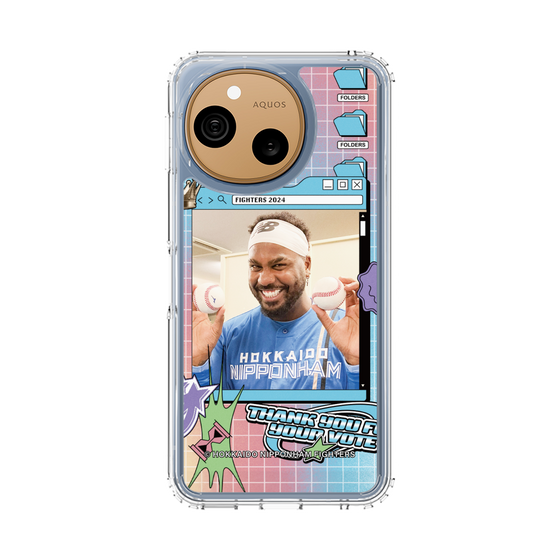 スリムプロテクションケース［ 北海道日本ハムファイターズ - SNS風 - REYES ］