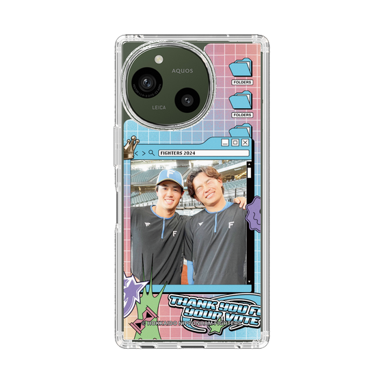 スリムプロテクションケース［ 北海道日本ハムファイターズ - SNS風 - HOSOKAWA&TAMIYA ］