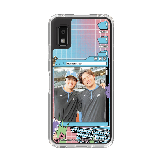 スリムプロテクションケース［ 北海道日本ハムファイターズ - SNS風 - HOSOKAWA&TAMIYA ］