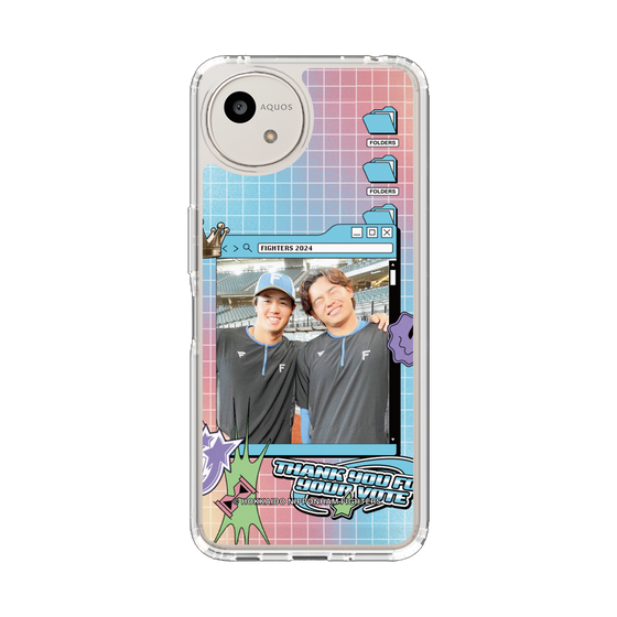 スリムプロテクションケース［ 北海道日本ハムファイターズ - SNS風 - HOSOKAWA&TAMIYA ］