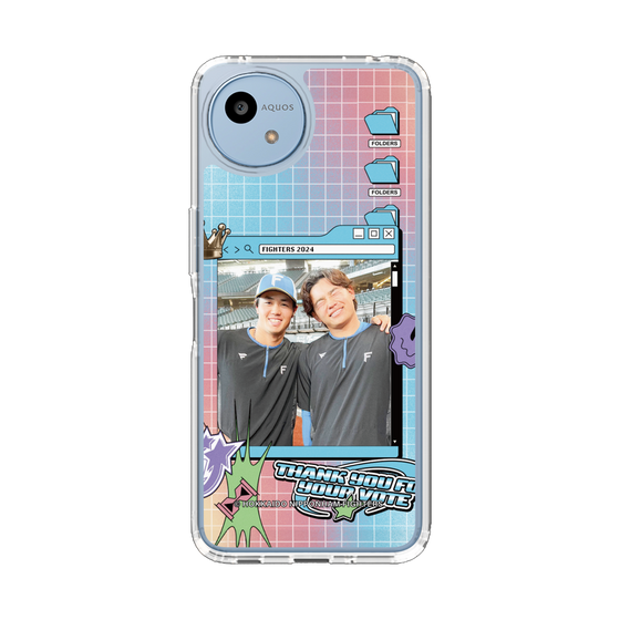 スリムプロテクションケース［ 北海道日本ハムファイターズ - SNS風 - HOSOKAWA&TAMIYA ］