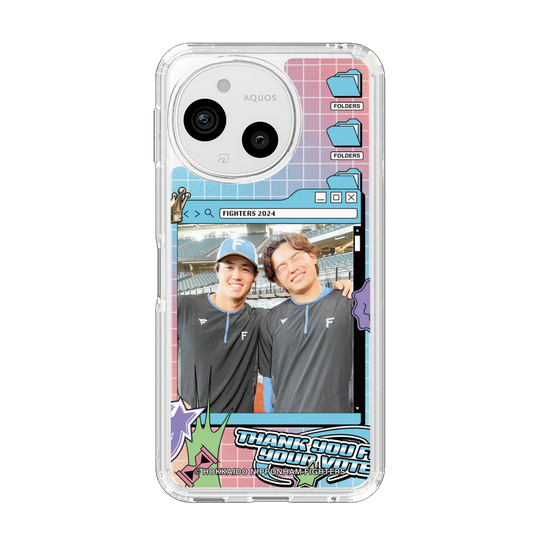 スリムプロテクションケース［ 北海道日本ハムファイターズ - SNS風 - HOSOKAWA&TAMIYA ］