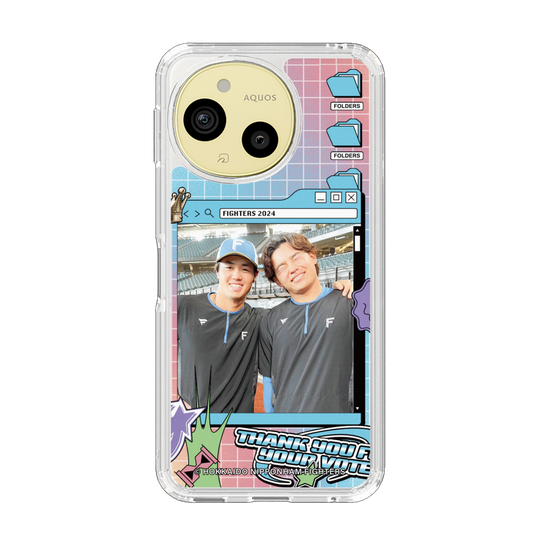 スリムプロテクションケース［ 北海道日本ハムファイターズ - SNS風 - HOSOKAWA&TAMIYA ］