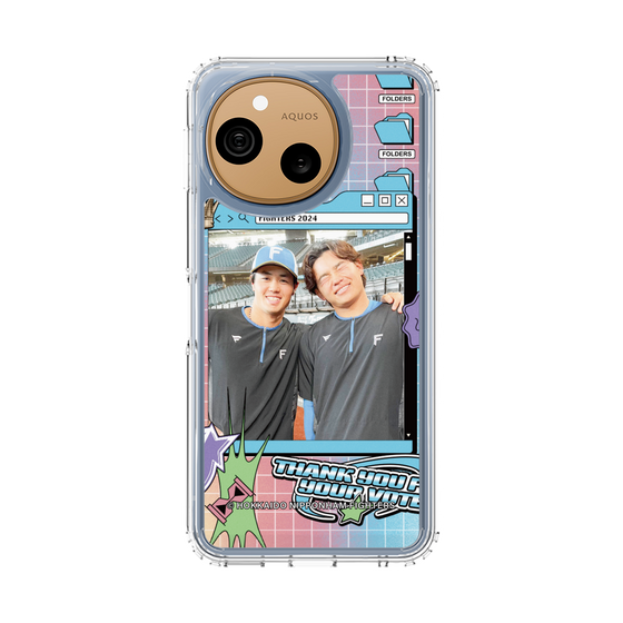 スリムプロテクションケース［ 北海道日本ハムファイターズ - SNS風 - HOSOKAWA&TAMIYA ］