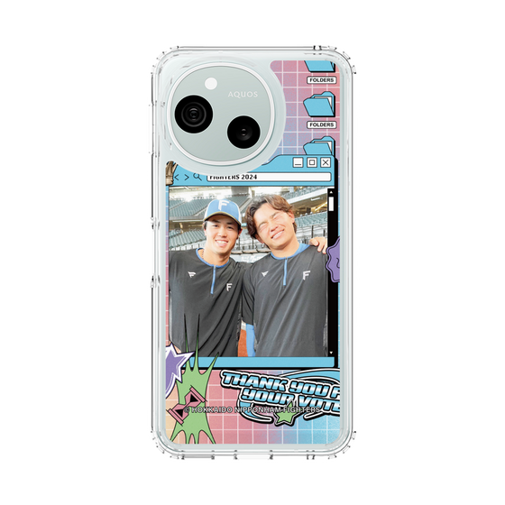 スリムプロテクションケース［ 北海道日本ハムファイターズ - SNS風 - HOSOKAWA&TAMIYA ］