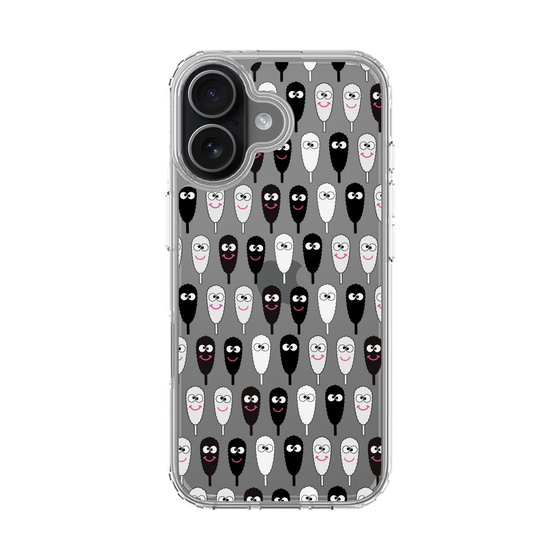 スリムプロテクションケース［ クシニョロ - クシニョロ - モノクロ ］