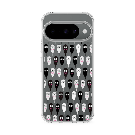 スリムプロテクションケース［ クシニョロ - クシニョロ - モノクロ ］