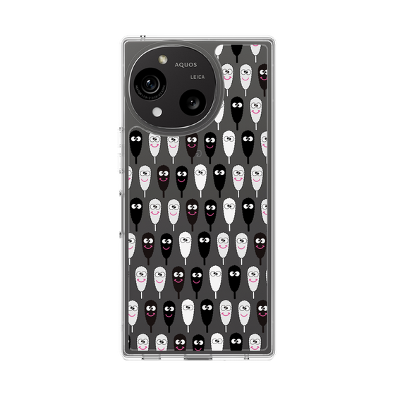 スリムプロテクションケース［ クシニョロ - クシニョロ - モノクロ ］